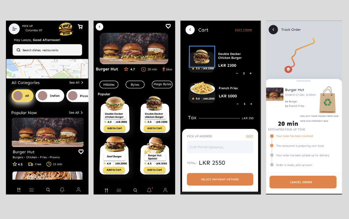 Tasty BYTES Mobile App – UX Design Project
