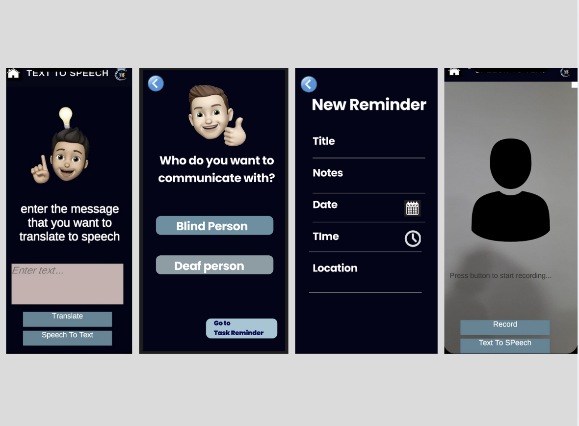 Unity Project - Created a communication AR application for blind and deaf people.